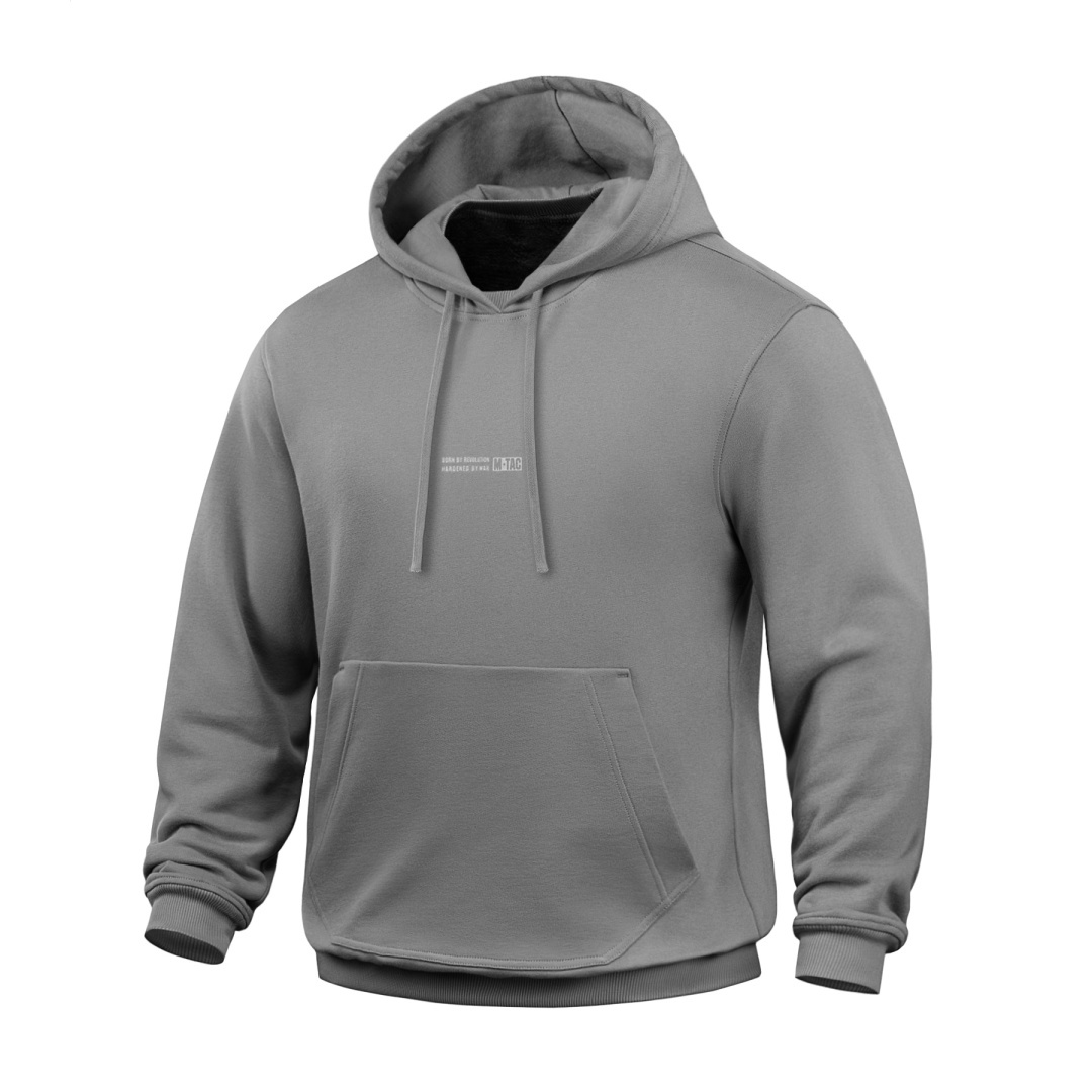 M-TAC Bluza Hoodie Born By Revolution Hard Jasno szara