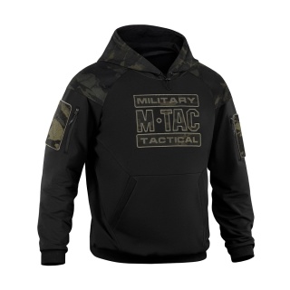 M-TAC Bluza Hoodie Combat Czarny MultiCam®