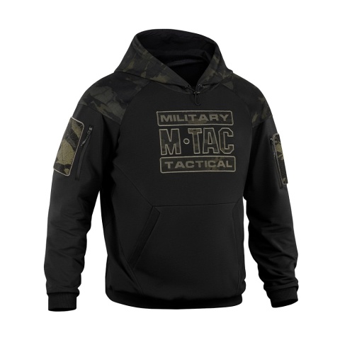 M-TAC Bluza Hoodie Combat Czarny MultiCam®