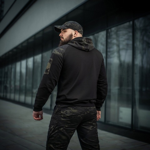 M-TAC Bluza Hoodie Combat Czarny MultiCam®