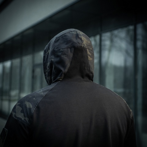 M-TAC Bluza Hoodie Combat Czarny MultiCam®
