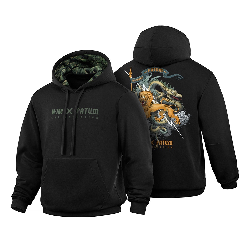M-TAC Bluza Hoodie Cotton Hard Fatum Czarna