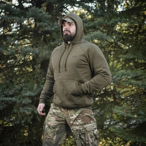 M-TAC Bluza Hoodie Cotton Raglan Hard Ciemno oliwkowa