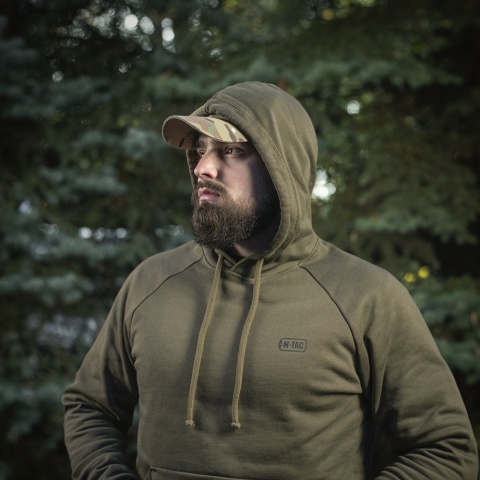 M-TAC Bluza Hoodie Cotton Raglan Hard Ciemno oliwkowa