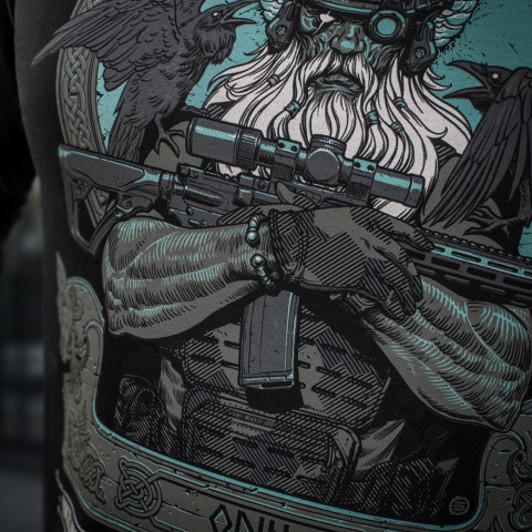M-TAC Bluza Hoodie Odin Mystery Czarna