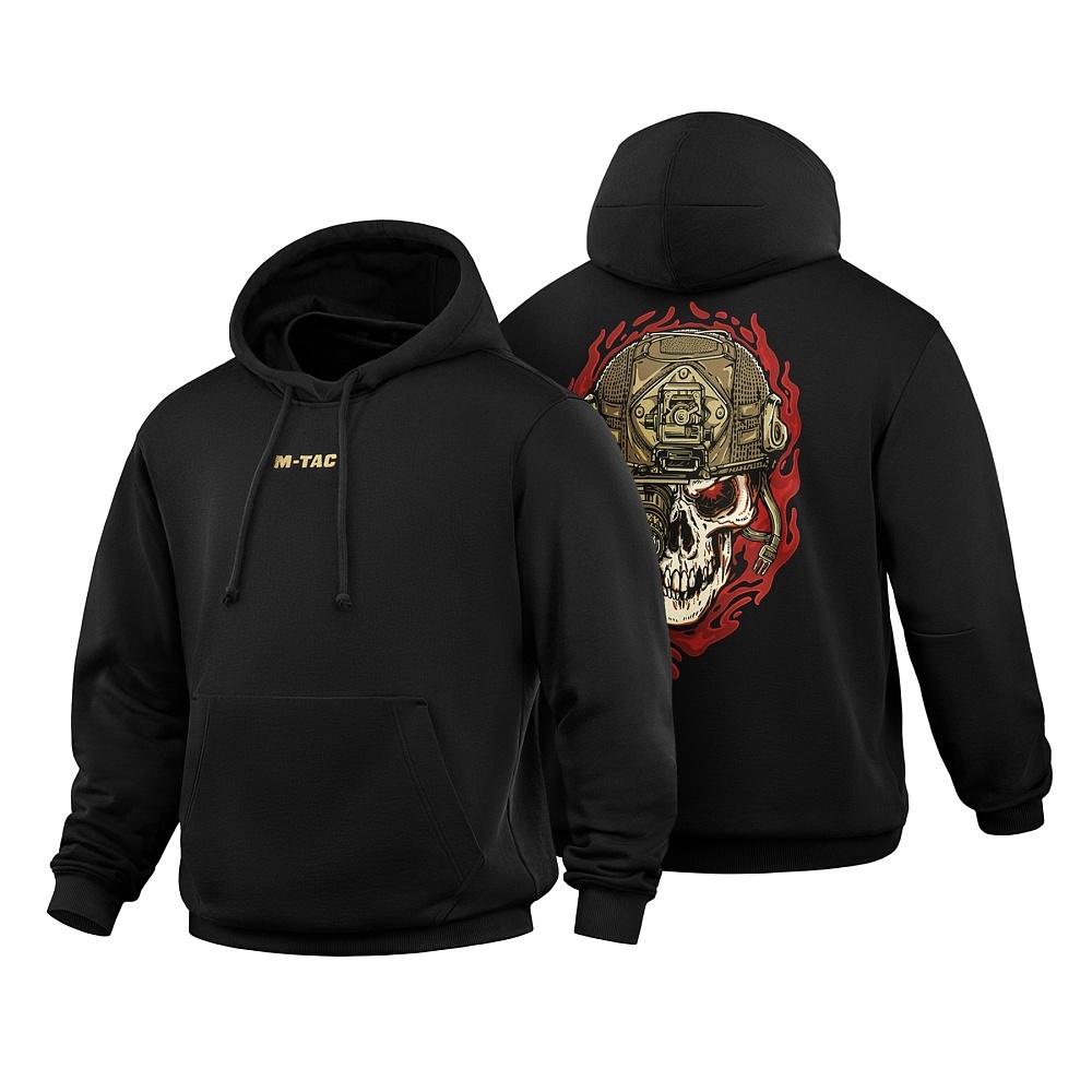 M-TAC Bluza Hoodie Worn to the Bone Czarna