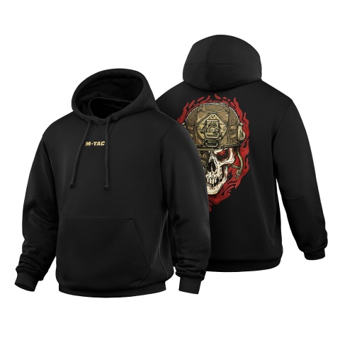 M-TAC Bluza Hoodie Worn to the Bone Czarna