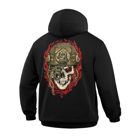 M-TAC Bluza Hoodie Worn to the Bone Czarna