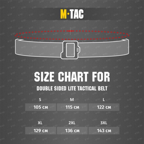 M-TAC Pas Double Sided Lite Belt Coyote/Black