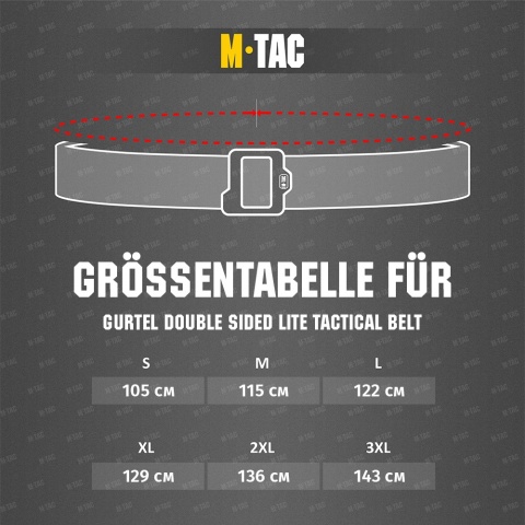 M-TAC Pas Double Sided Lite Belt Coyote/Black