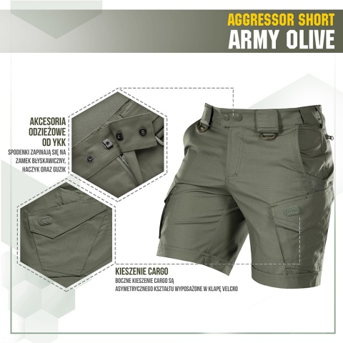 M-TAC Spodenki Aggressor Short Army Olive