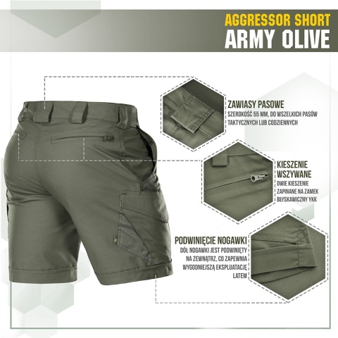 M-TAC Spodenki Aggressor Short Army Olive