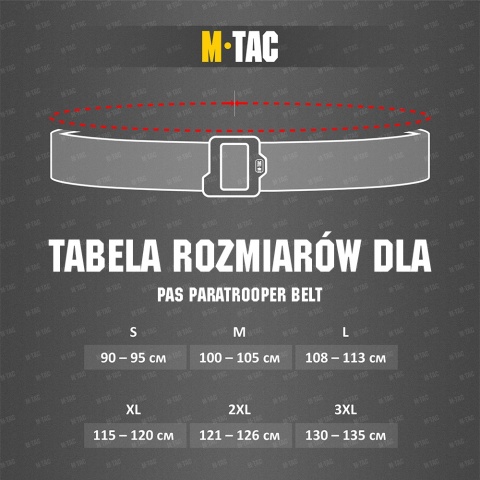 M-TAC Pasek Paratrooper Belt Black