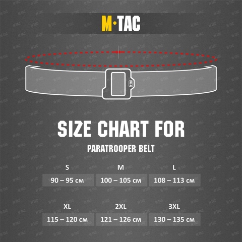 M-TAC Pasek Paratrooper Belt Black