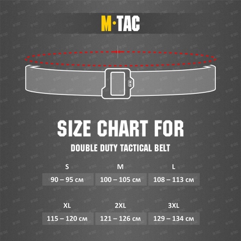 M-TAC Pas Double Duty Tactical Belt Black