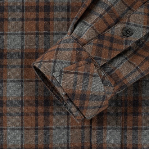 M-TAC Koszula Lumberjack Merino Cold Weather Szaro/Brązowa