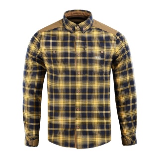 M-TAC Koszula Redneck Shirt Navy Niebiesko/Żółta Long