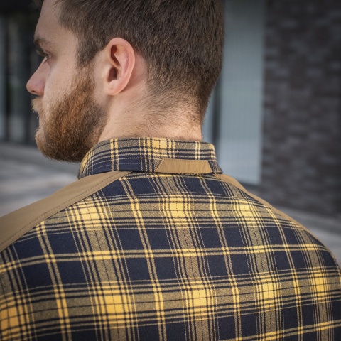 M-TAC Koszula Redneck Shirt Navy Niebiesko/Żółta Long