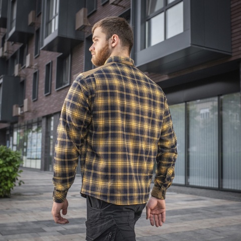 M-TAC Koszula Redneck Shirt Navy Niebiesko/Żółta