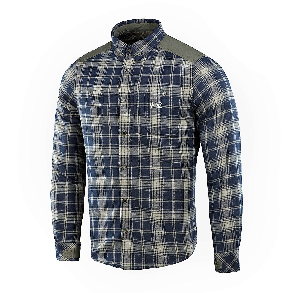 M-TAC Koszula Redneck Shirt Oliwkowo/Niebieska