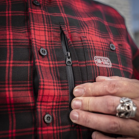 M-TAC Koszula Redneck Shirt Czerwono/Czarna Long