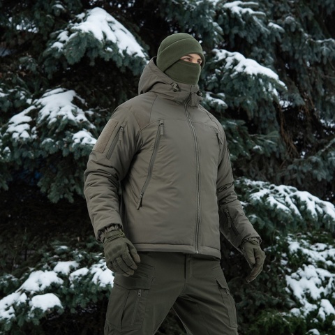 M-TAC Kurtka Zimowa Alpha Gen.III Pro PrimaLoft® Ciemno oliwkowa Long