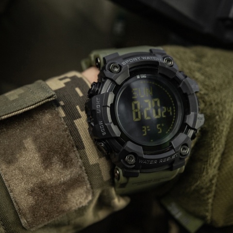 M-TAC Zegarek taktyczny 2037 wytrzymały zegarek survivalowy