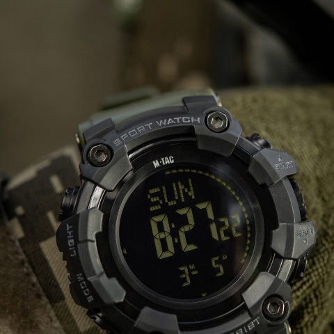 M-TAC Zegarek taktyczny 2037 wytrzymały zegarek survivalowy