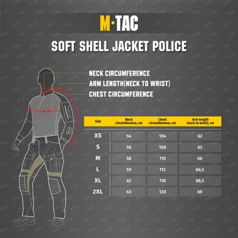 M-TAC Kurtka Softshell Police Oliwkowa