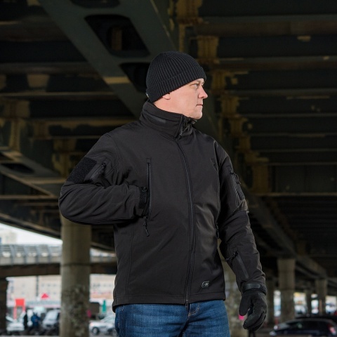 M-TAC Kurtka Softshell z Podpinką Czarna
