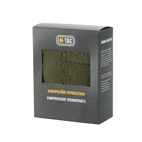 M-TAC Spodnie termoaktywne kompresyjne Ranger Green / Ciemno szary