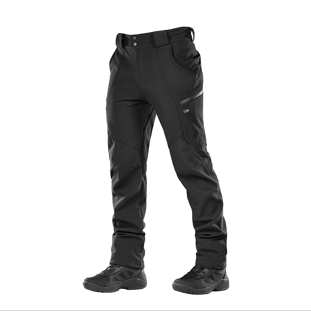 M-TAC Spodnie Soft Shell Winter Czarne