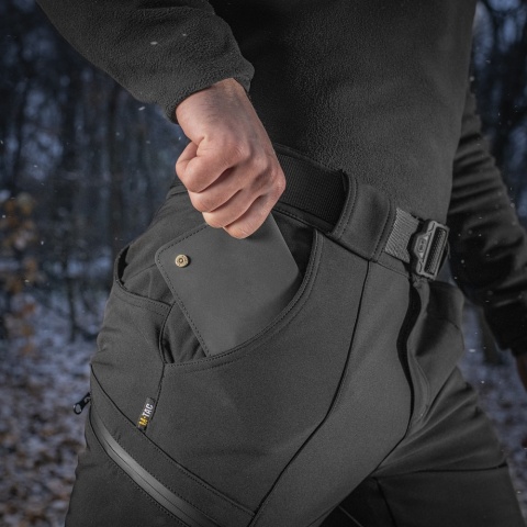 M-TAC Spodnie Softshell Winter Czarne