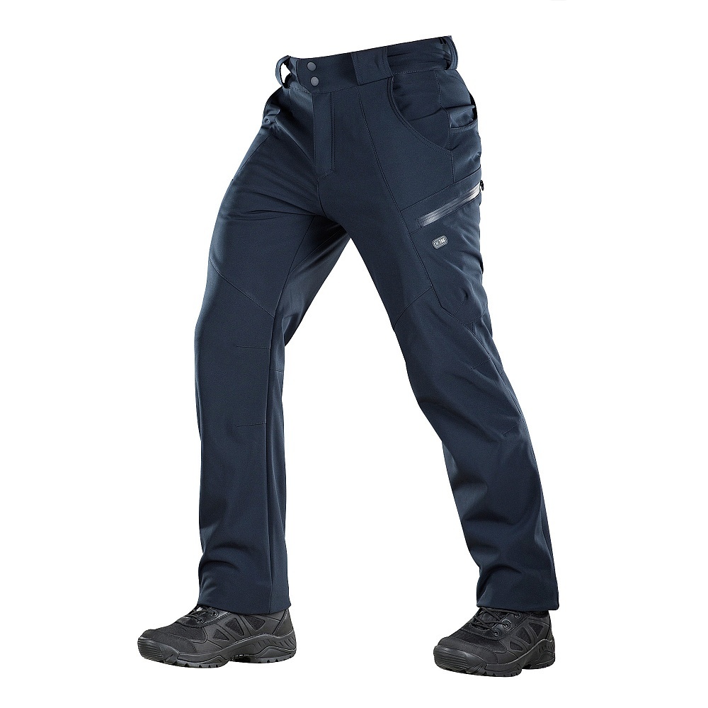 M-TAC Spodnie Soft Shell Winter Dark Navy Blue
