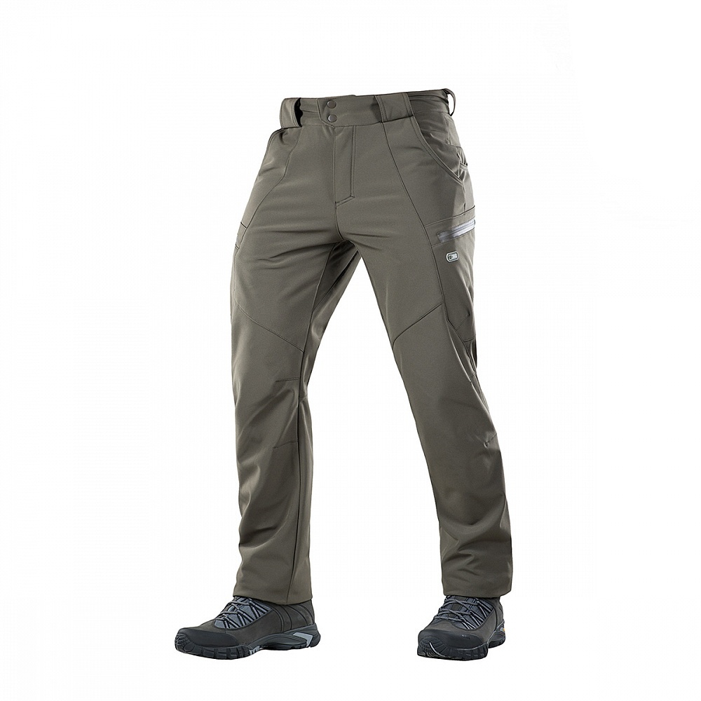 M-TAC Spodnie Soft Shell Winter Oliwkowe