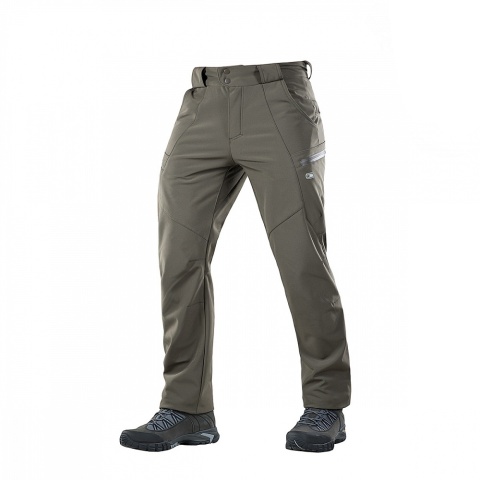 M-TAC Spodnie Softshell Winter Oliwkowe