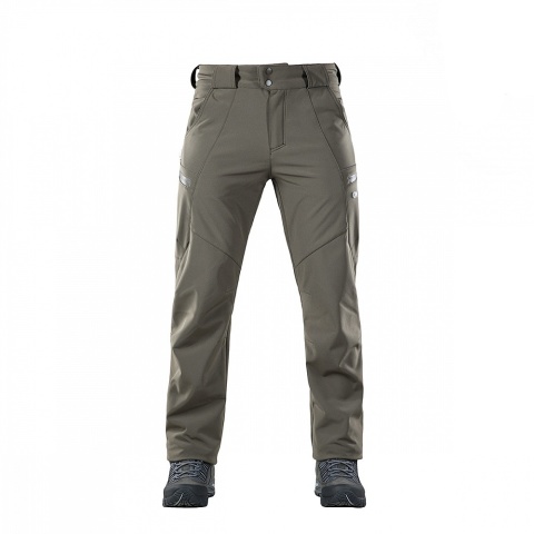 M-TAC Spodnie Softshell Winter Oliwkowe