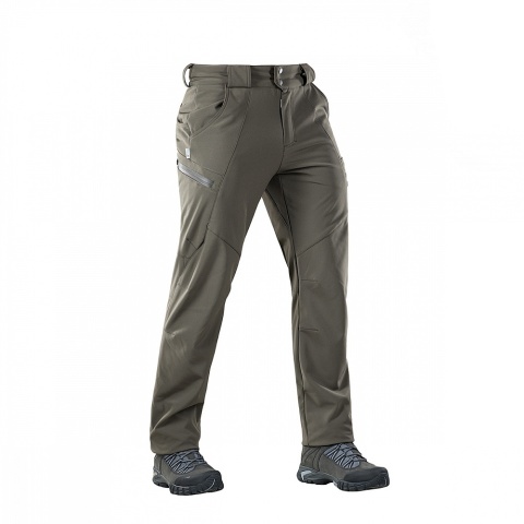 M-TAC Spodnie Softshell Winter Oliwkowe