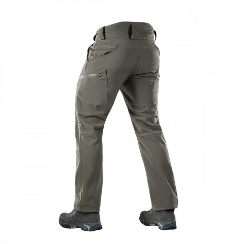 M-TAC Spodnie Softshell Winter Oliwkowe