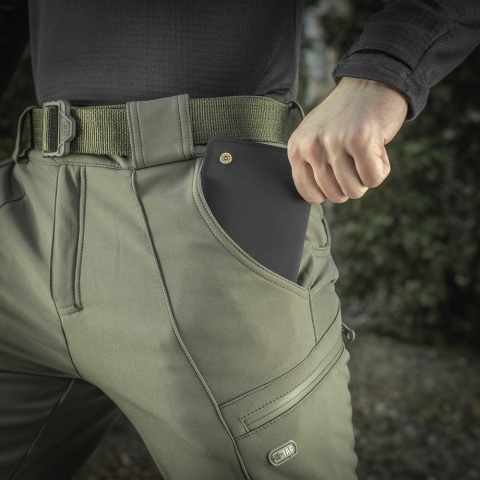 M-TAC Spodnie Softshell Winter Oliwkowe