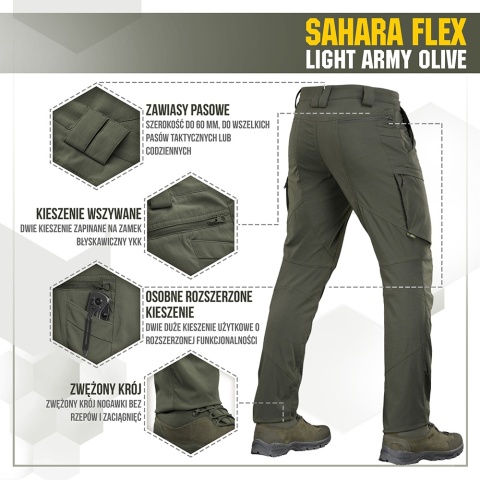 M-TAC Spodnie Sahara Flex Light Army Olive