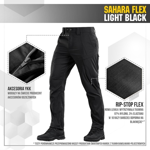 M-TAC Spodnie Sahara Flex Light Czarne