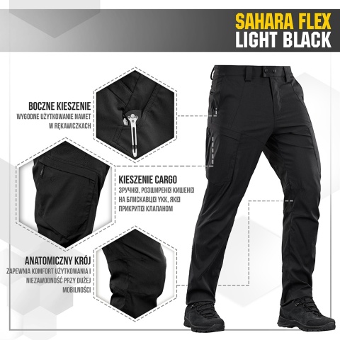 M-TAC Spodnie Sahara Flex Light Czarne