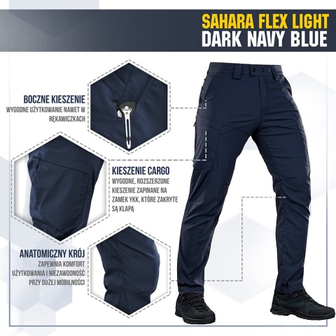 M-TAC Spodnie Sahara Flex Light Dark Navy Blue
