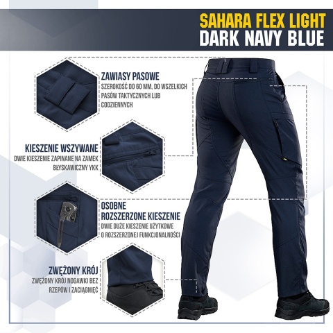 M-TAC Spodnie Sahara Flex Light Dark Navy Blue