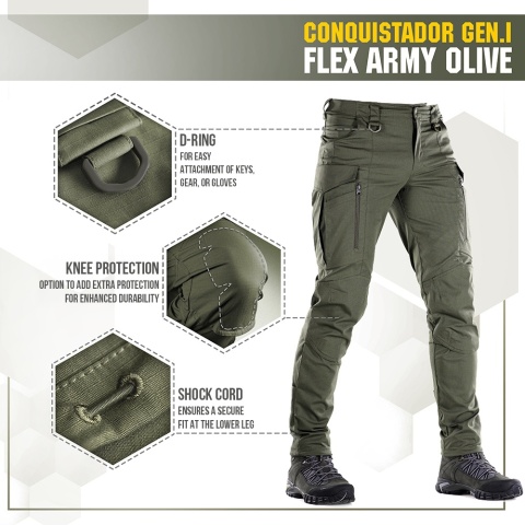 M-TAC Spodnie taktyczne Conquistador Gen I Flex Army Olive