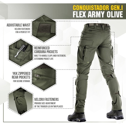 M-TAC Spodnie taktyczne Conquistador Gen I Flex Army Olive
