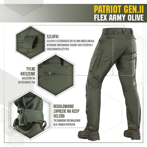 M-TAC Spodnie taktyczne Patriot Gen II Flex Army Olive