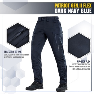 M-TAC Spodnie taktyczne Patriot Gen II Flex Dark Navy Blue