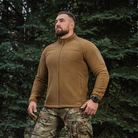 M-TAC Kurtka Combat Fleece Polartec® Jacket Velcro Coyote Brown